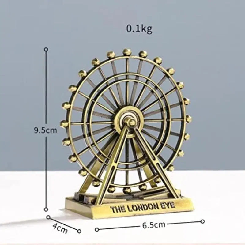 Metal Monument - Rotatable London Eye for home and office Decor - 1 Pc Decorative Piece