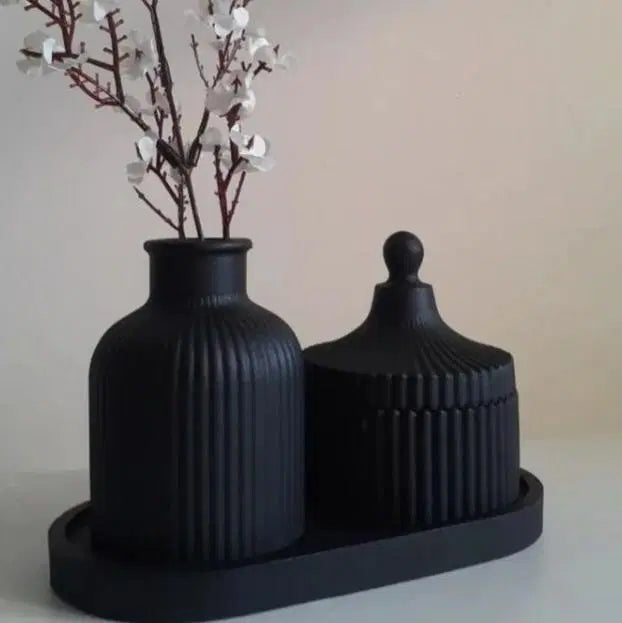 Mini Decorative Stone Pieces - Set of 3 for Tabletop or Wall Display
