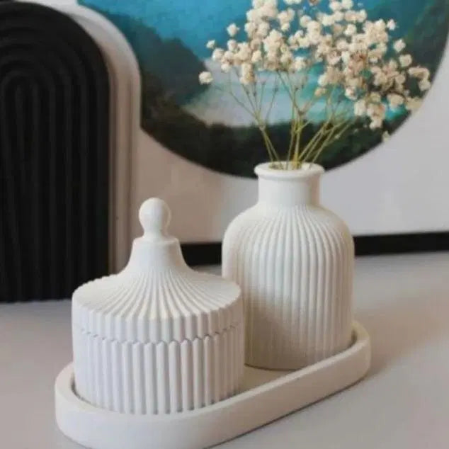 Mini Decorative Stone Pieces - Set of 3 for Tabletop or Wall Display
