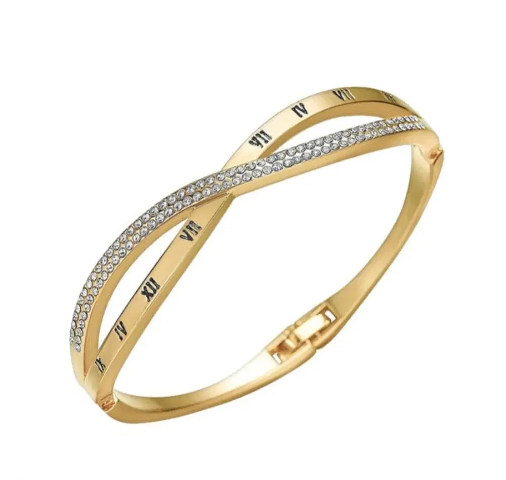 1 Pc Modern Design Gold Plated Kara Bracelet