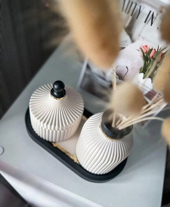 Mini Decorative Stone Pieces - Set of 3 for Tabletop or Wall Display