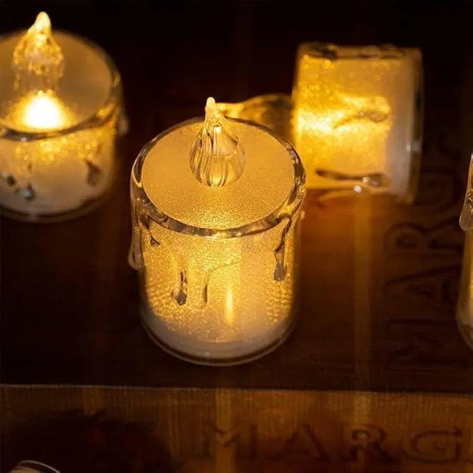 Mini LED Light Candles - 2 Pcs Flameless Ambiance Set