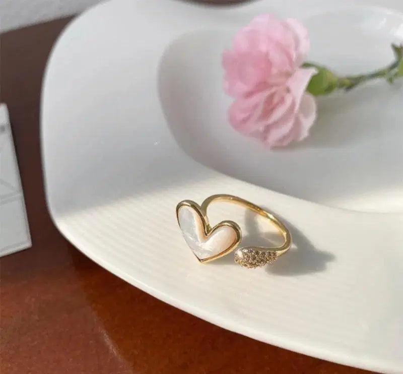 Heart Design Adjustable Ring