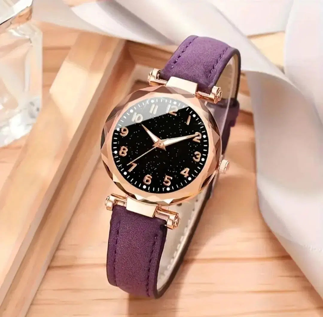 Women's Quartz Bracelet Watch - With Jewelery Set