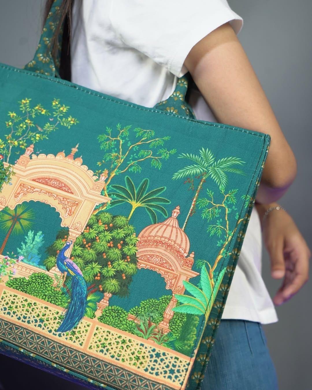 Girl's PU Leather Printed Shoulder Bag