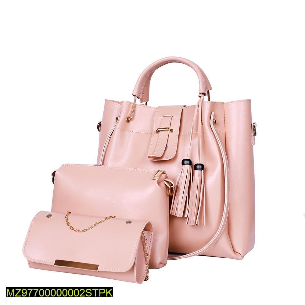 4 Pcs Women's Beautiful PU Leather Shoulder Bag