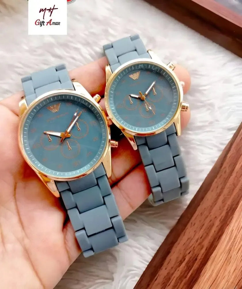 Men's Classic Analogue Watch, Pair